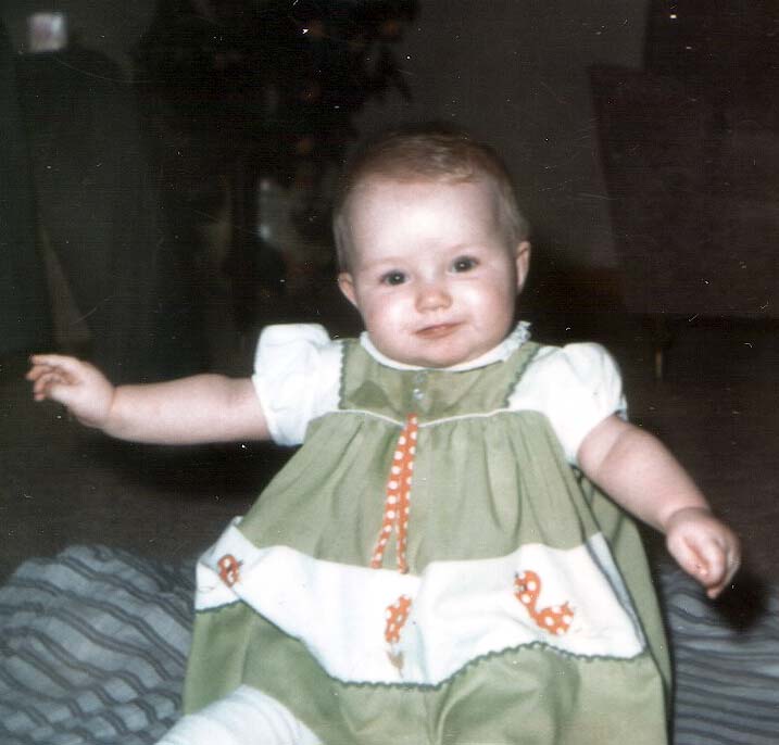 Jen as a baby